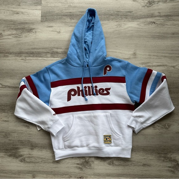 Mitchell & Ness Women's Philadelphia Phillies Head Coach Pullover Hoodie - Picture 1 of 8